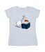 Disney T-shirt en coton Frozen Olaf Reading Womens/Ladies (Blanc) - UTBI21861-1