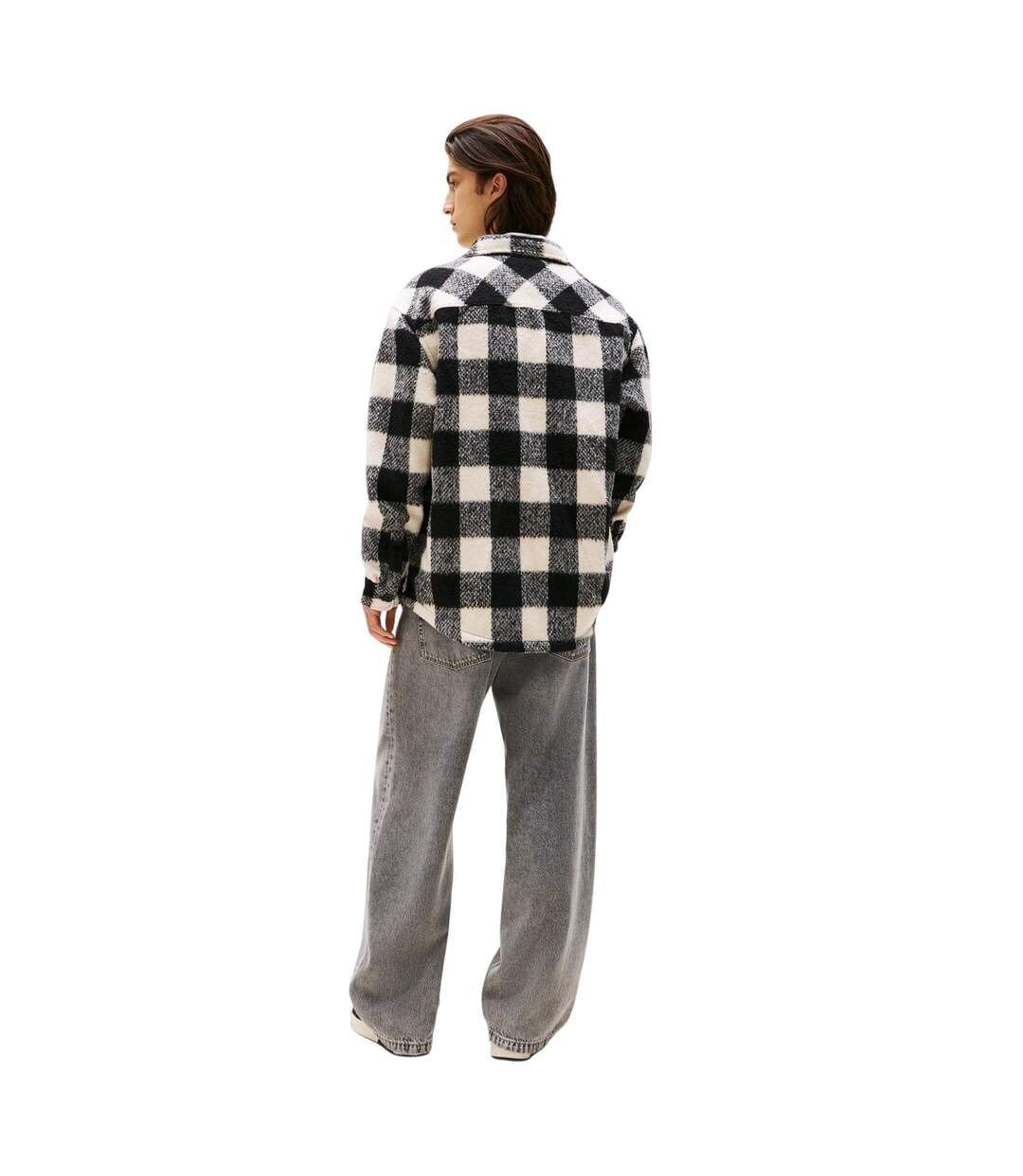Surchemise Motif/style Motif Écossais À Carreaux Homme Rouge Noir Tommy Jeans-3