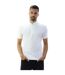 Classic Mens Pique Polo White Casual-1