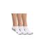 DIM Lot de 3 paires de Socquettes Femme MicroCoton IMPLEG Blanc Gris-2