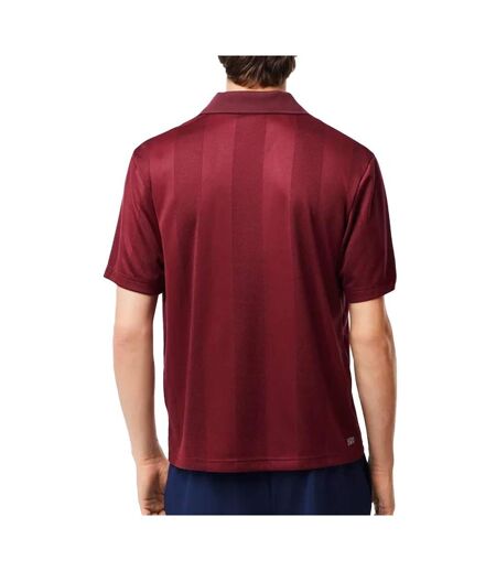 Polo bordeaux mixte lacoste x roland-garros