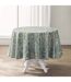 Nappe Imprimé Métallisé Eclipse 180cm Vert Sauge-1