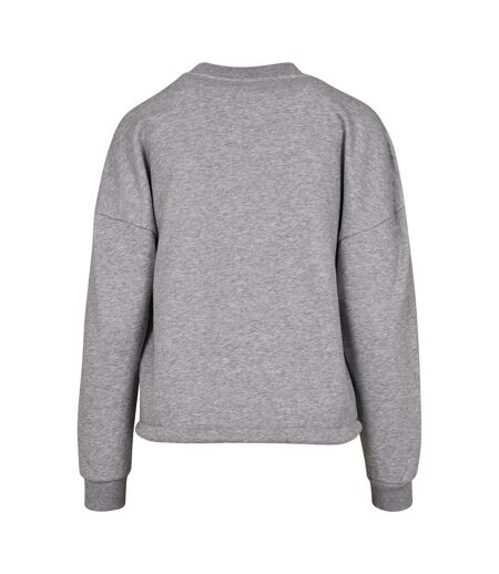 Sweat À Capuche Femme Gris Chiné Build Your Brand