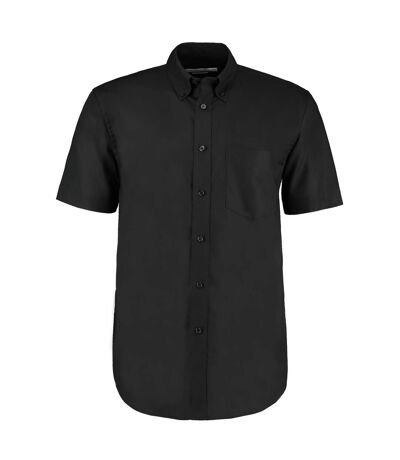 Kustom Kit Mens Workwear Oxford Short Sleeve Shirt (Black) - UTBC602