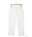 AXONE SE1032 : Pantacourt blanc à surpiqûres pour un look estival frais et élégant-2