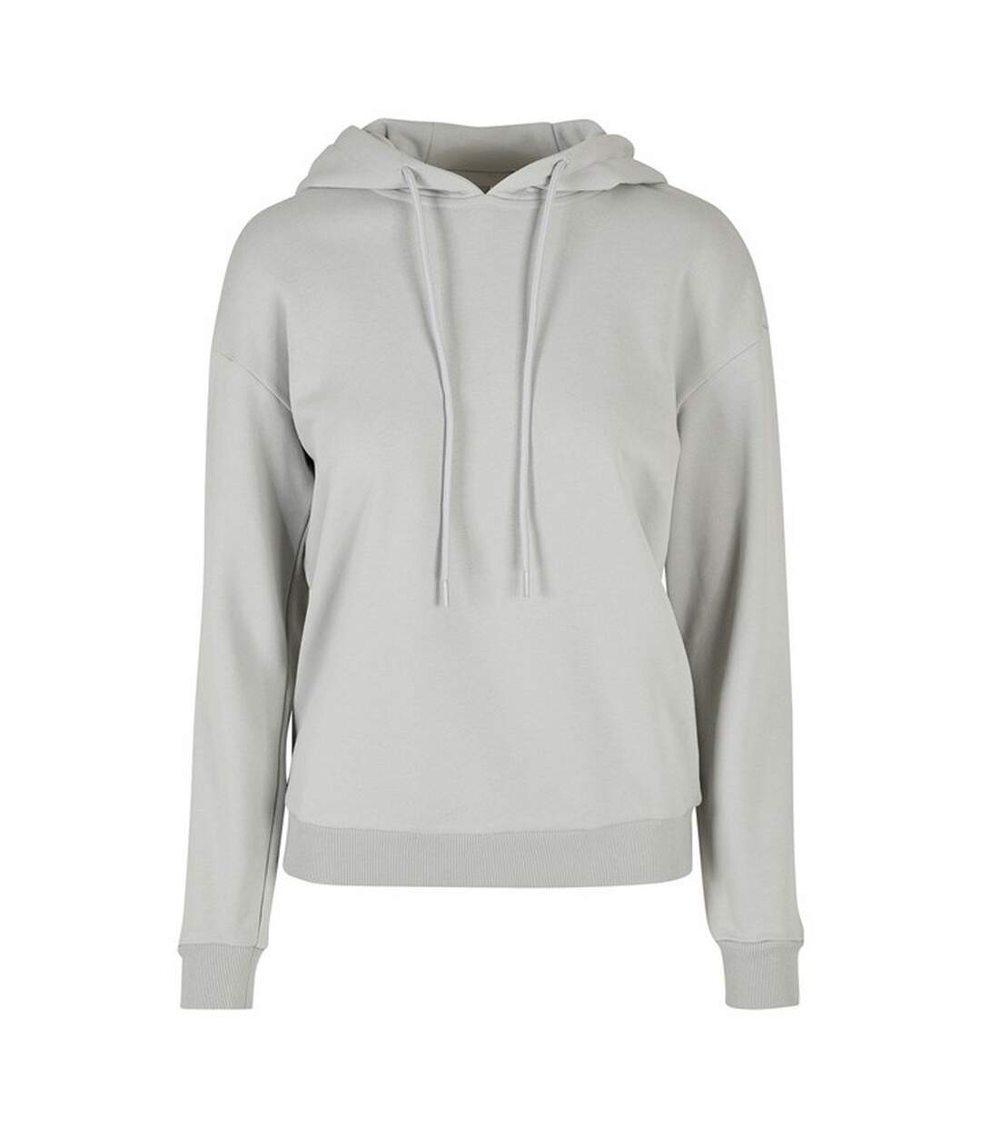 Sweat À Capuche Femme Gris Pâle Build Your Brand-1