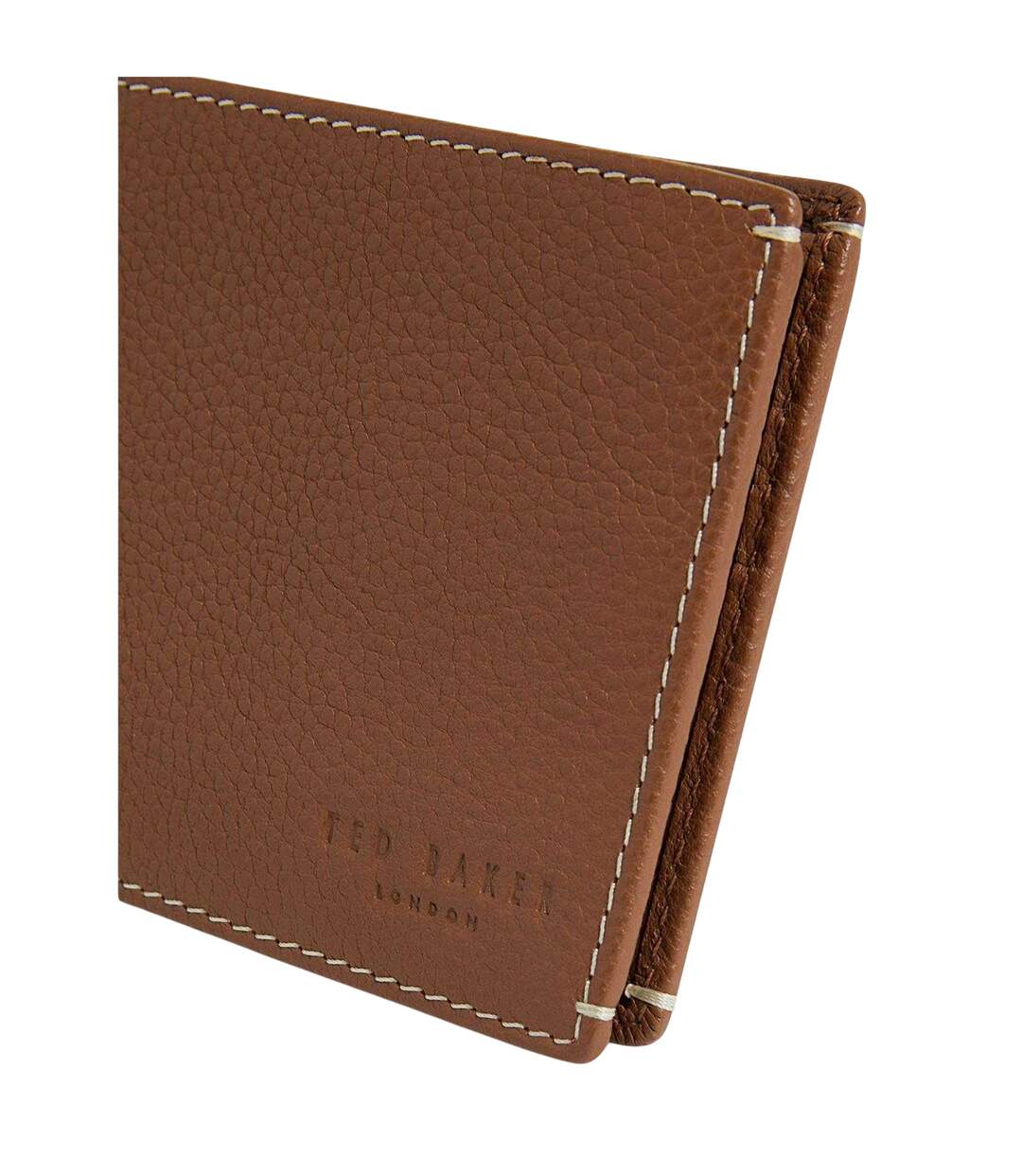 Mens Billfold Leather Wallet One Size Tan Print Ted Baker-3