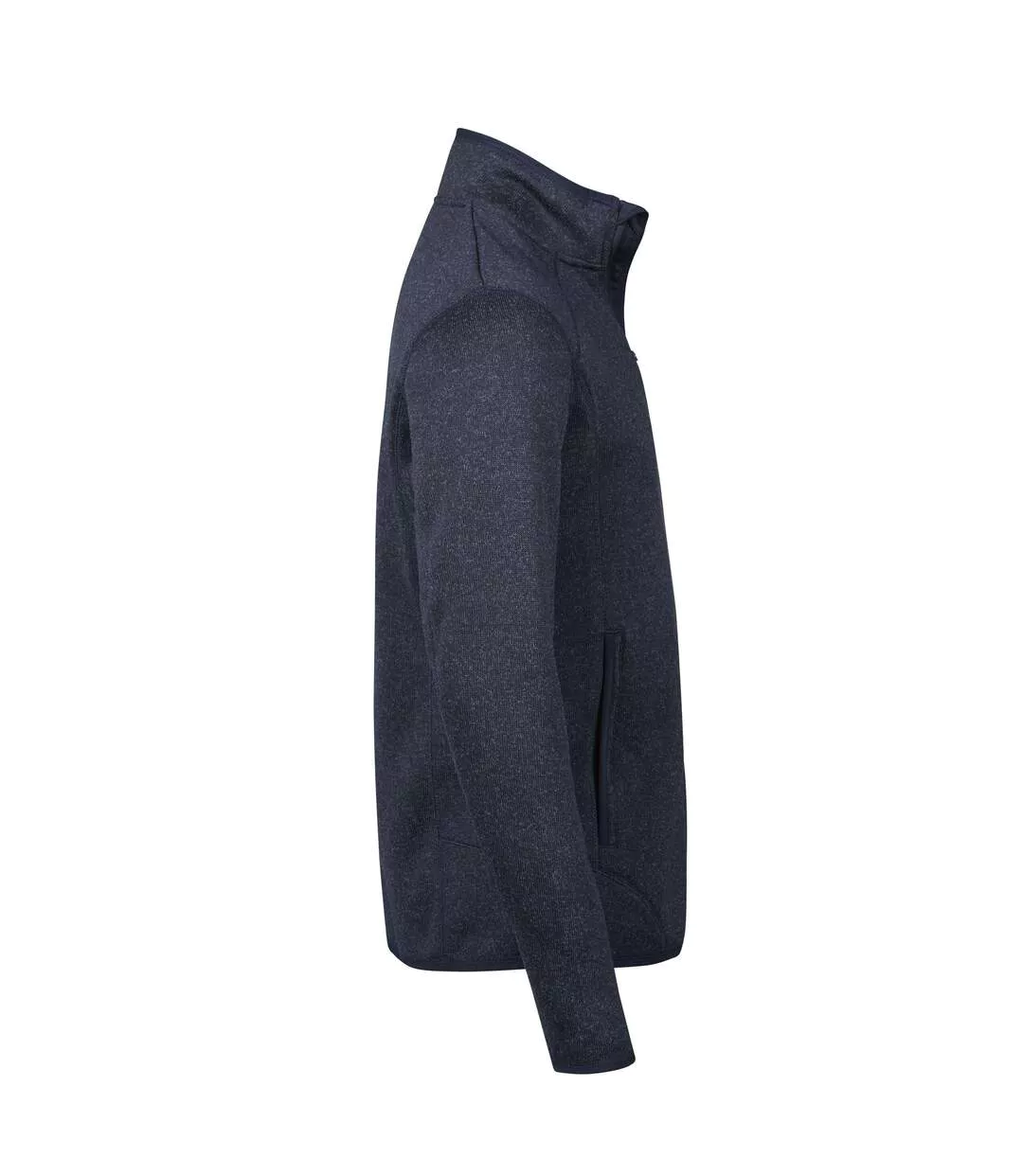 Mens Aspen Full Zip Jacket Navy Melange Tee Jays-4