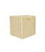 Boîte de Rangement Pliable Tressée 30x30cm Naturel-1