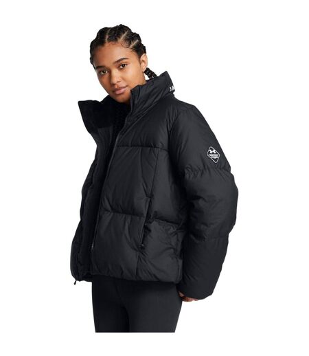 Womens/ladies Puffer Jacket Black Under Armour