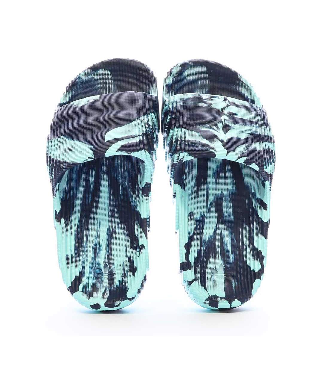 Claquettes Marine/Turquoise Femme Adidas Adilette 22 - 37-3