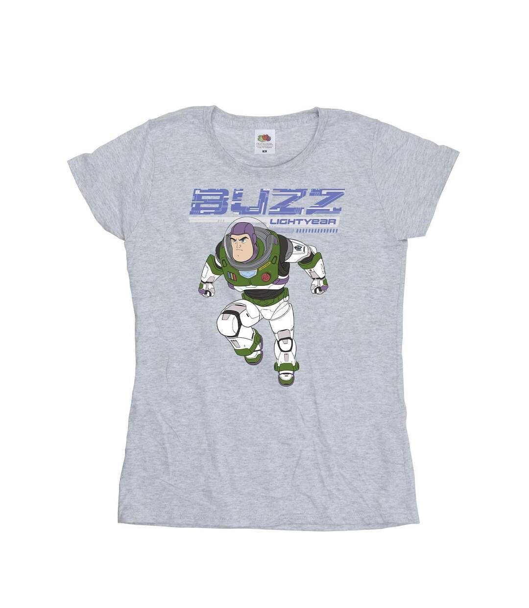 Disney T-shirt en coton Femme/Ladies Lightyear Buzz Jump To Action (Gris sportif) - UTBI29164-1
