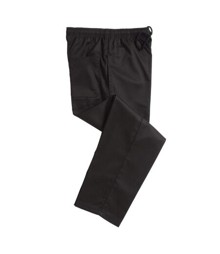 Pantalon de cuisinier adulte noir Dennys