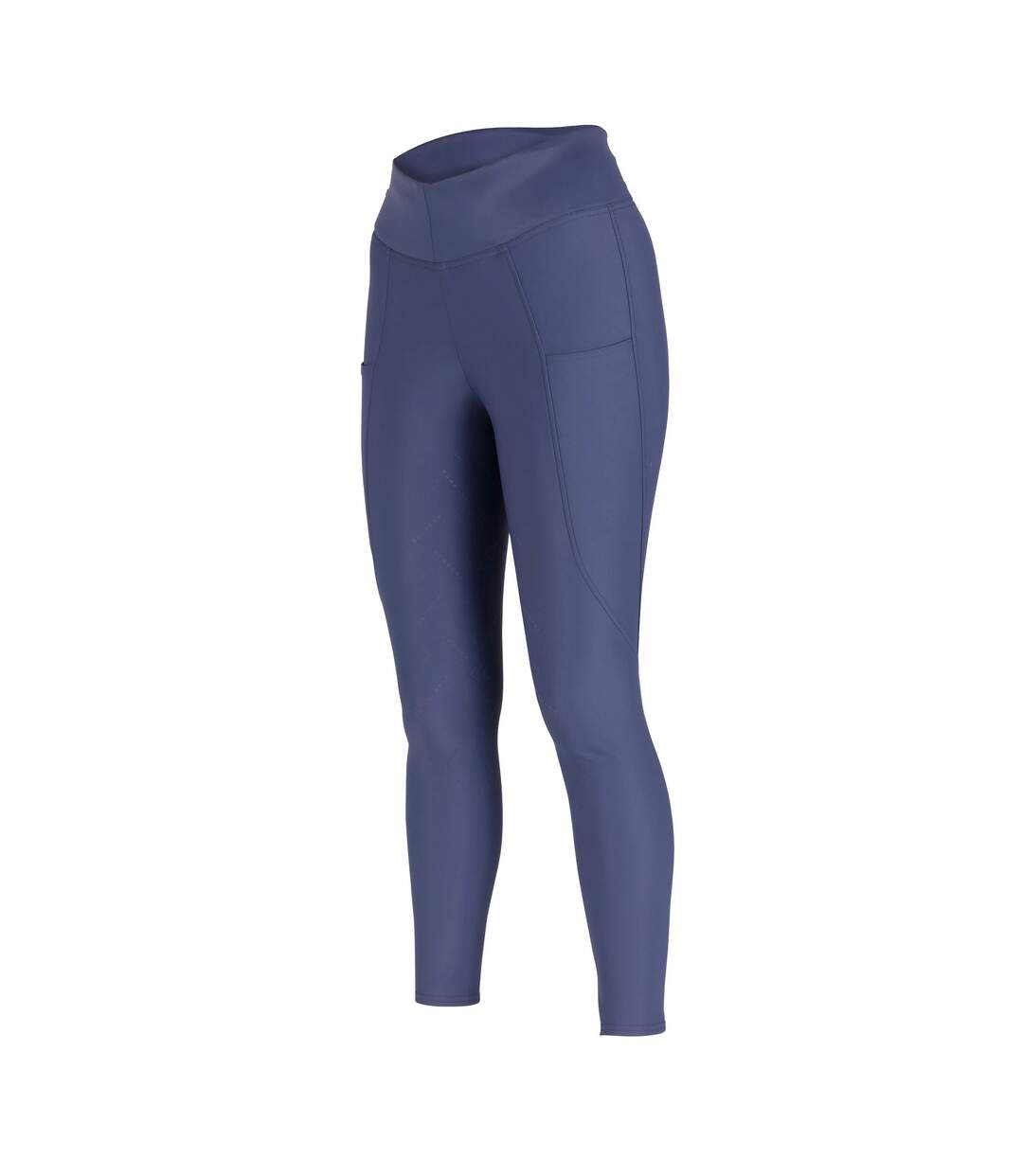 Womens/ladies Optima Horse Riding Tights Navy Aubrion-3