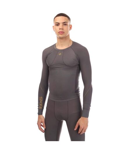 Mens Series-5 Long-sleeved Top Charcoal Skins