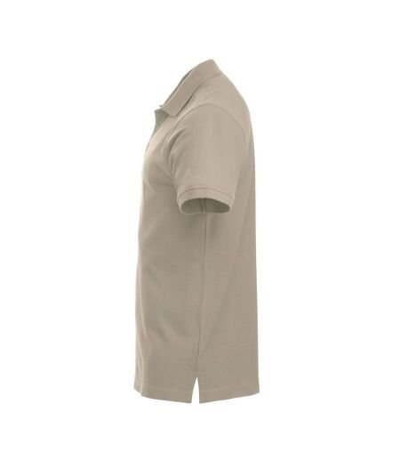 Mens Classic Lincoln Polo Shirt Light Khaki Clique