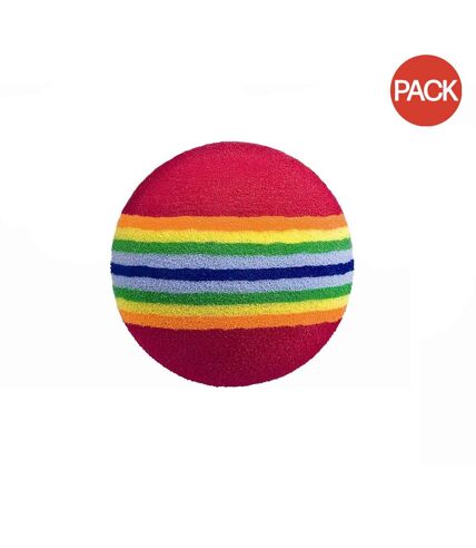 Pack of 6  Foam ball  one size multicoloured Longridge