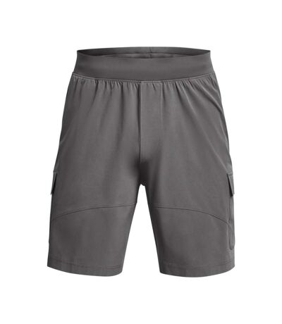 Mens Woven Stretch Cargo Shorts Grey Under Armour