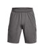Mens Woven Stretch Cargo Shorts Grey Under Armour-1