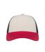 Casquette trucker rapper blanc / bordeaux / noir Atlantis-3