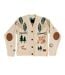Cardigan Motif Ewok Motif/style Forêt Adulte Beige Star Wars-1