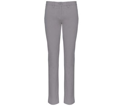 Pantalon chino - Femme - PAT741 - gris clair fine