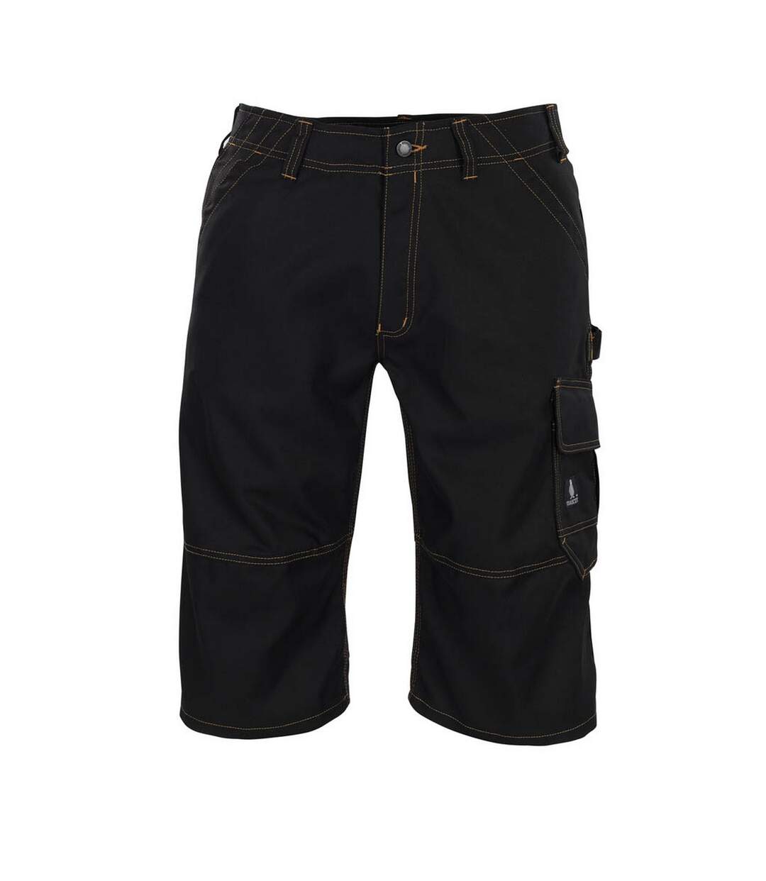 Mens Young Borba Long Length Work Shorts Black Mascot-1