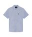 Chemise Manches Courtes Motif/style À Carreaux Homme Bleu Clair À Carreaux Lyle & Scott-2