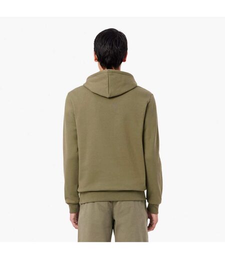 Mens Organic Cotton Hoodie Green Lacoste