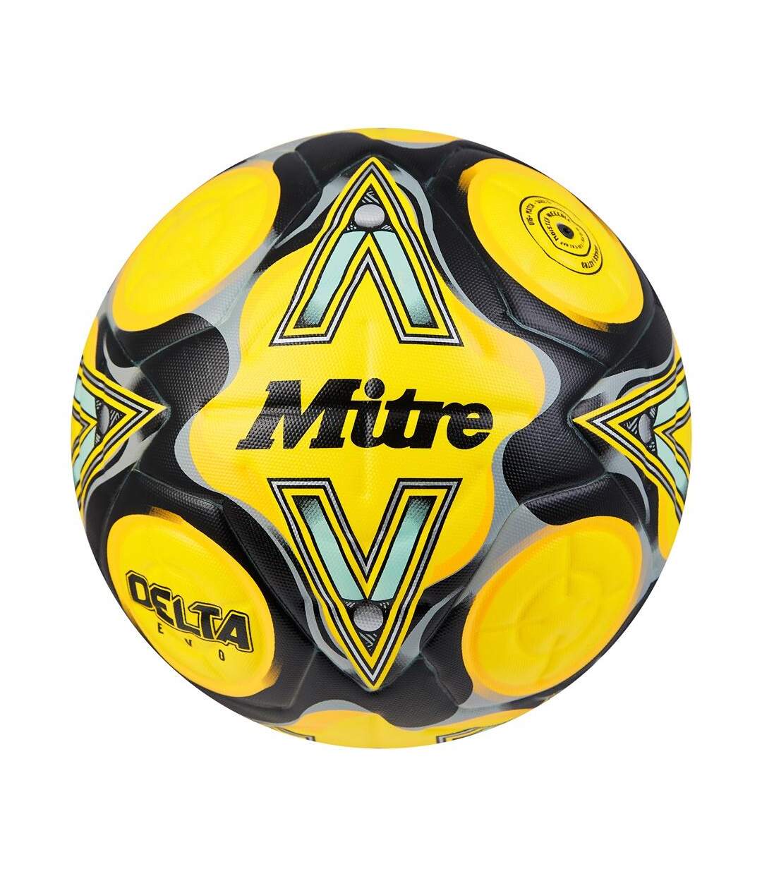 Ballon de foot delta evo taille 5 jaune fluo Mitre-1