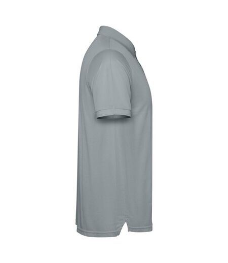 Mens Tormo Short-sleeved Polo Shirt Grey Roly