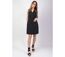 Robe courte col tailleur CELINE unie noire Coton Du Monde-2