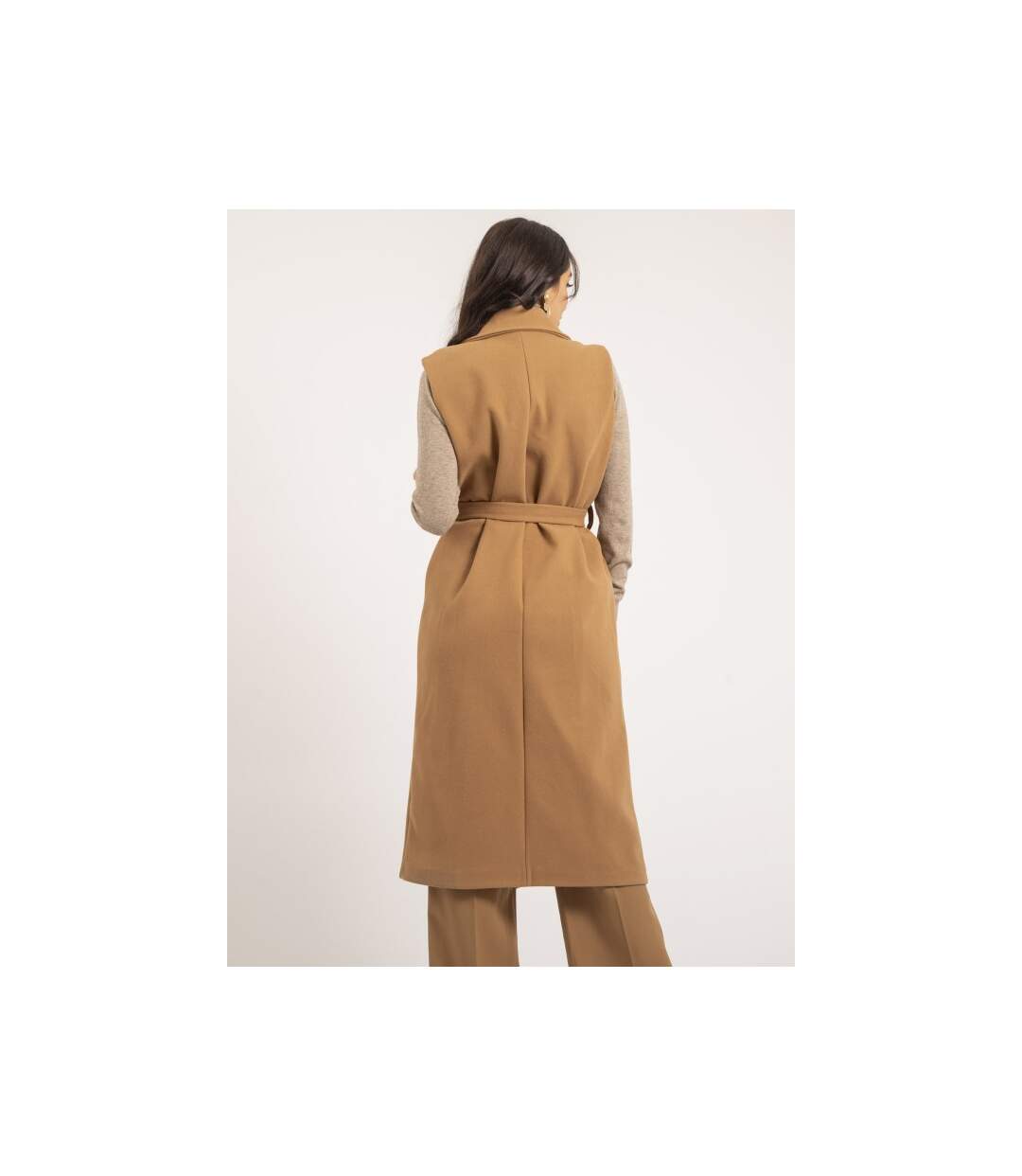 Manteau long sans manches UCLA - Dona X Lisa-2