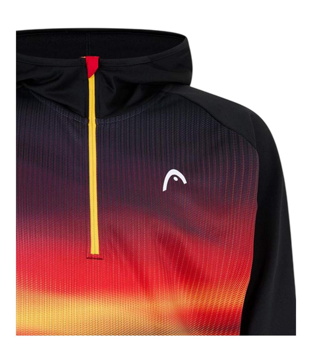 Mens Gradient Print Hoodie Multicoloured Head-3
