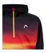 Mens Gradient Print Hoodie Multicoloured Head-3