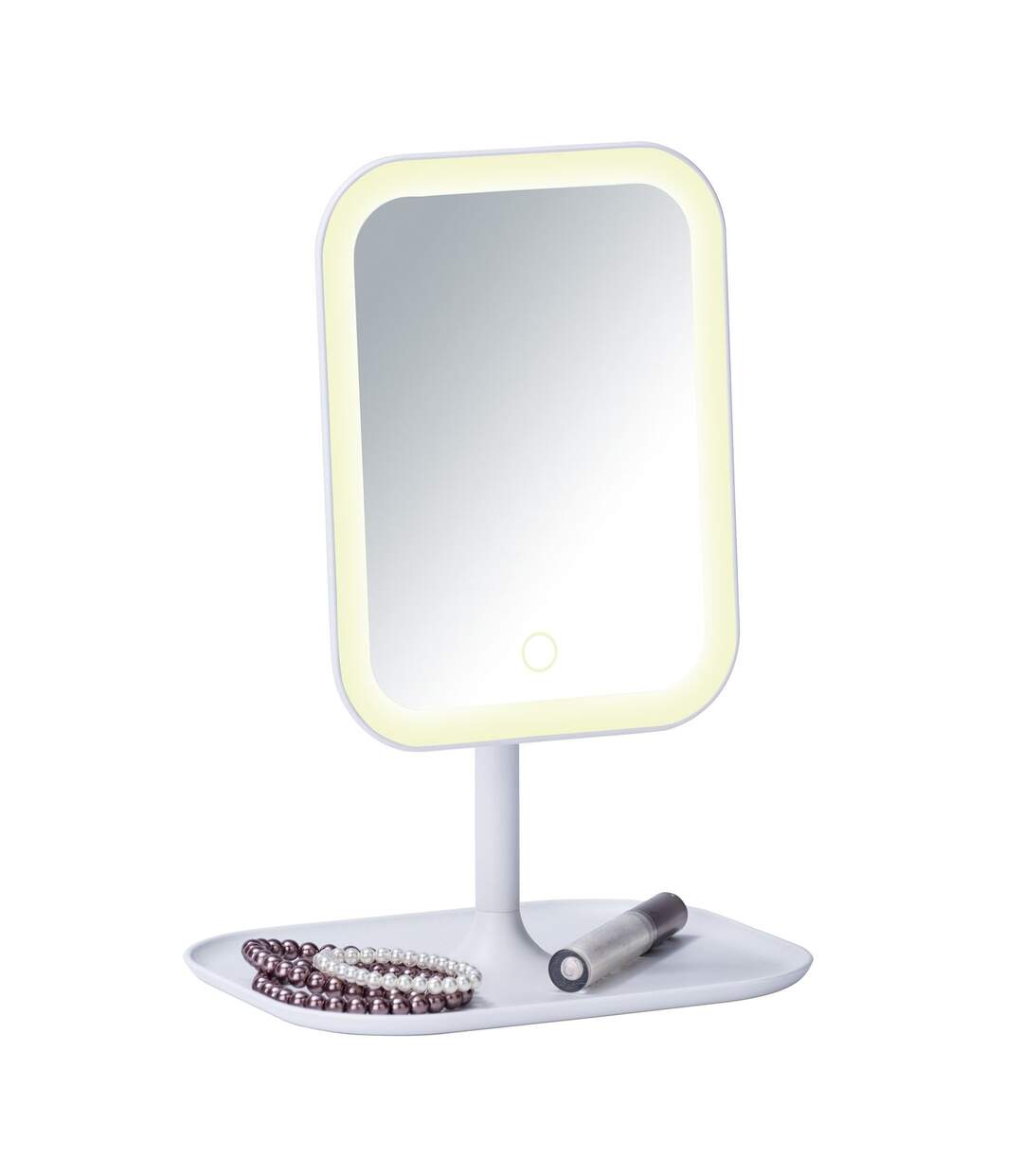 Miroir LED à poser Bertiolo - Blanc-4