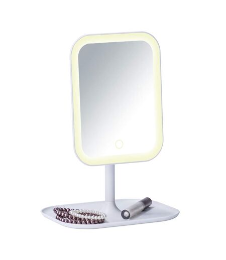 Miroir LED à poser Bertiolo - Blanc