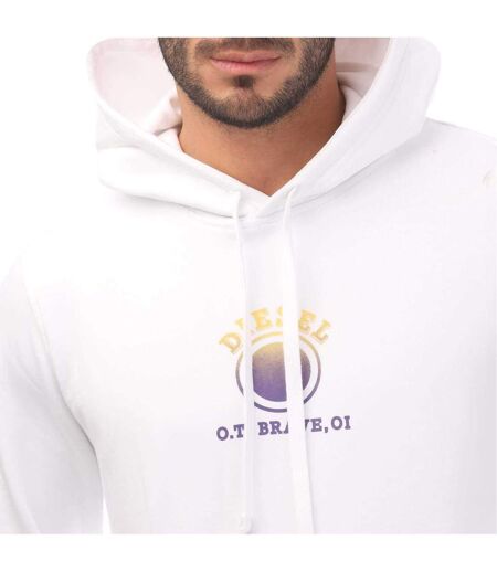 Sweat À Capuche S Ginn E Homme Blanc Diesel