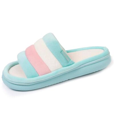 Isotoner Chaussons Mules ouvertes femme semelle ultra moelleuse