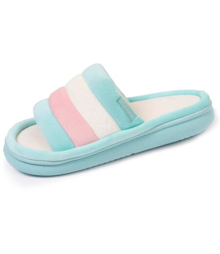 Isotoner Chaussons Mules ouvertes femme semelle ultra moelleuse