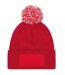 Bonnet snowstar unisexe rouge/blanc Beechfield-2