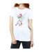 Disney Femme/Les femmes Fée Clochette Christmas Fairy Coton Boyfriend T-Shirt (Blanc) - UTBI46450-3