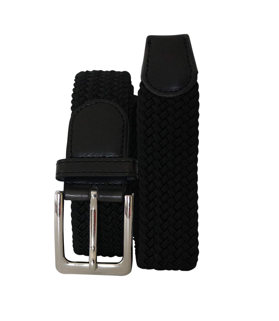 Ceinture Élastique 3 cm – Finition Cuir Synthétique ajustable-1