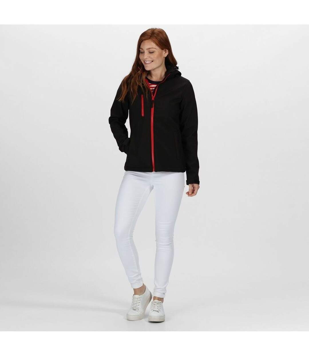 Veste Softshell Venturer Femme Noir Rouge Regatta-2