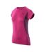T-shirt Treilo Femme Fuchsia Violet Foncé IQ-3