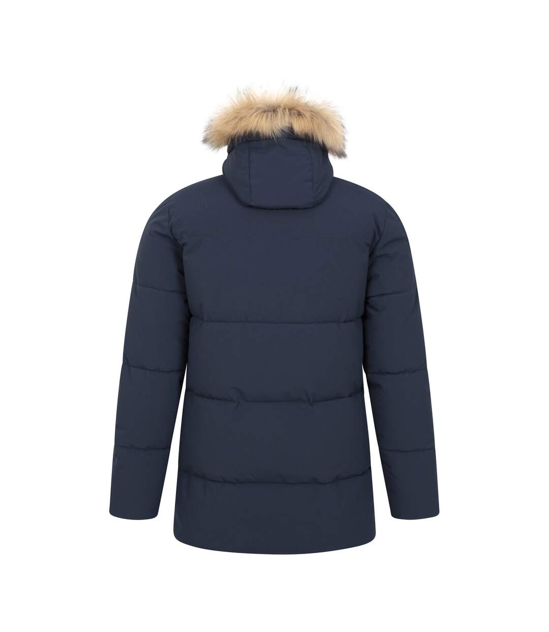 Mens Fern Water Resistant Padded Parka Navy Mountain Warehouse-2