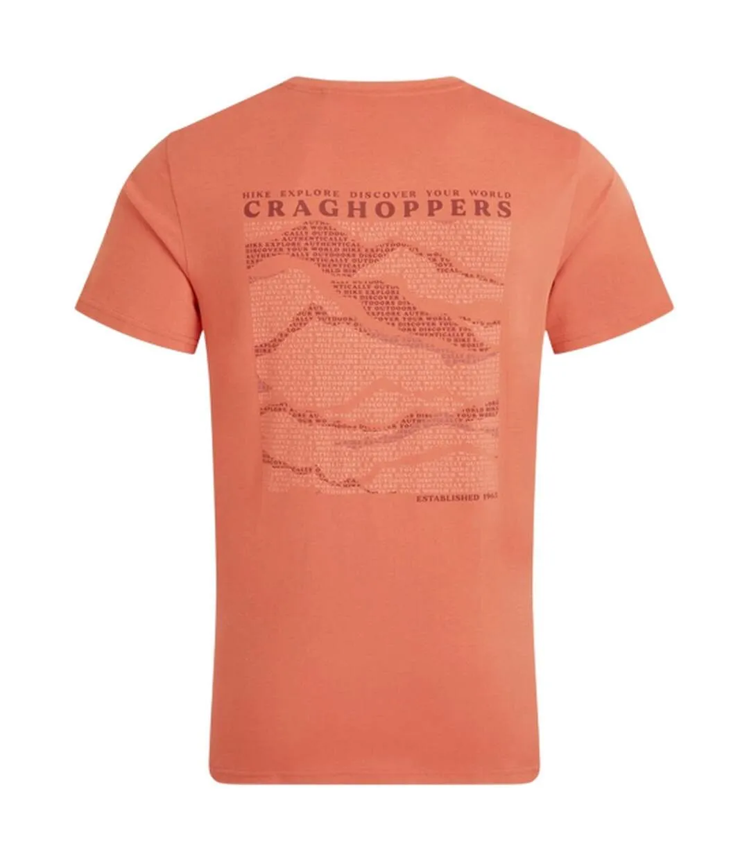 Mens Lucent Ii Mountain Back Print Short-sleeved T-shirt Sahara Craghoppers-3