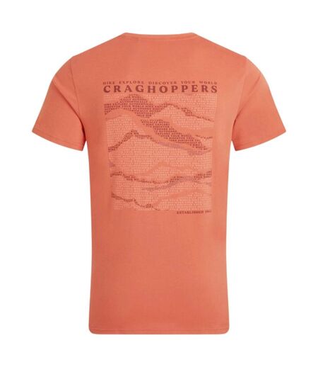 Mens Lucent Ii Mountain Back Print Short-sleeved T-shirt Sahara Craghoppers
