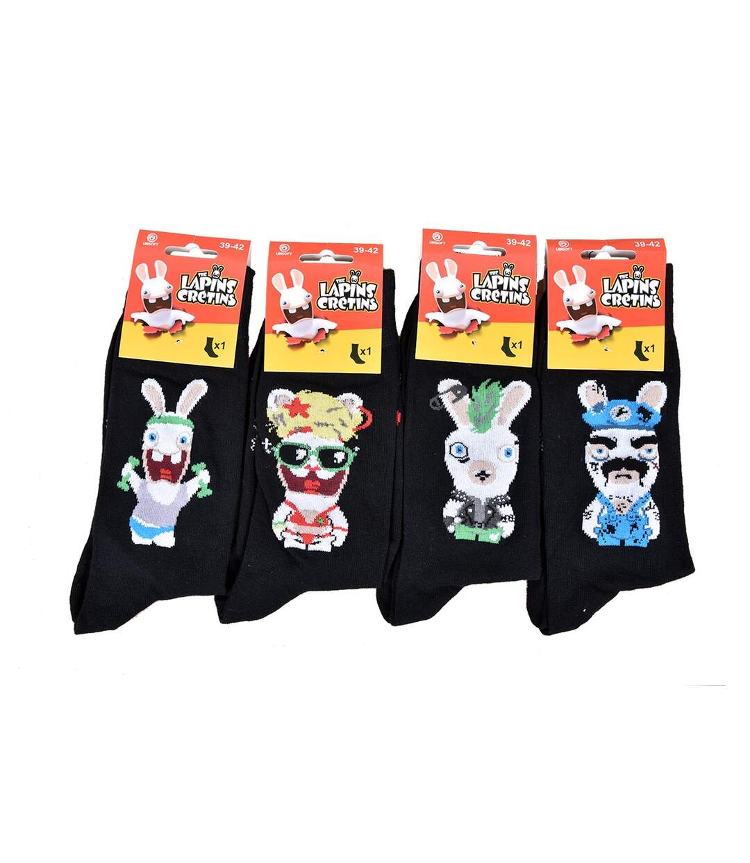 Chaussettes HOMME Licence PACK DE 12 PAIRES SURPRISE Pack 12 LAPINS CRETINS