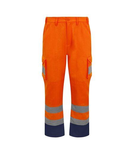 PRORTX Pantalon cargo haute visibilité pour hommes (Hi Vis Orange) - UTRW9197